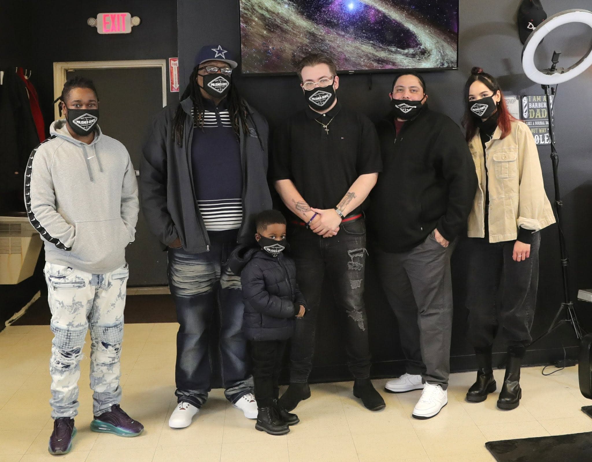 Jose Hernandez and Marquese Kennedy with the Polished Gents team